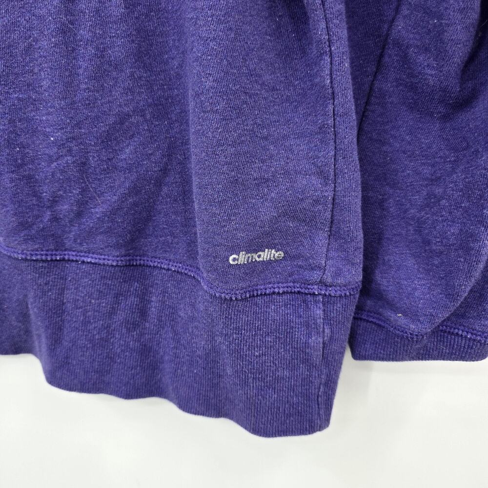 Adidas Purple Pullover Sweatshirt Womens Large Athleisure - Picture 5 of 8